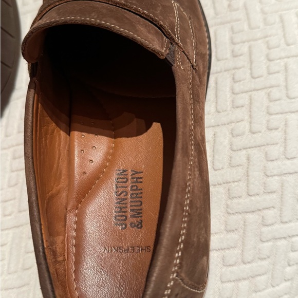 JOHNSTON & MURPHY Brown SUEDE PENNY LOAFER 20-3688 Size 8.5 - Picture 6 of 8
